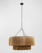 Image 2 of 5: Arteriors Creighton 35" 3-Light Chandelier
