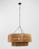 Image 1 of 5: Arteriors Creighton 35" 3-Light Chandelier