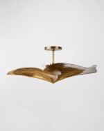 Image 2 of 5: Arteriors Daniella 12" 3-Light Flush Mount