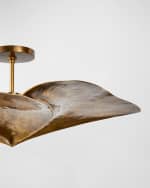 Image 3 of 5: Arteriors Daniella 12" 3-Light Flush Mount