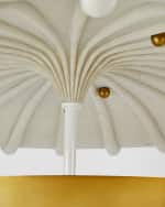Image 4 of 5: Arteriors Camella 15" 3-Light Flush Mount