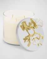Image 3 of 4: Michael Aram Butterfly Ginkgo White & Gold Candle