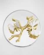 Image 4 of 4: Michael Aram Butterfly Ginkgo White & Gold Candle