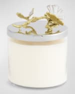 Image 1 of 4: Michael Aram Butterfly Ginkgo White & Gold Candle