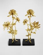 Image 1 of 4: Michael Aram Dahlia Tall Candleholders, Set of 2