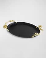 Image 3 of 5: Michael Aram Dahlia Oval Tray