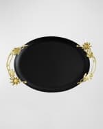 Image 4 of 5: Michael Aram Dahlia Oval Tray
