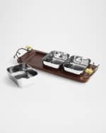 Image 4 of 5: Michael Aram Gold Orchid Triple Dishes