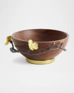Image 2 of 5: Michael Aram Gold Orchid Small Wood Bowl