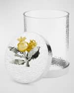 Image 2 of 3: Michael Aram  Pomegranate Silver & Gold Small Canister