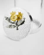 Image 3 of 3: Michael Aram  Pomegranate Silver & Gold Small Canister