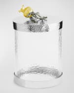 Image 1 of 3: Michael Aram  Pomegranate Silver & Gold Small Canister