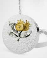 Image 3 of 3: Michael Aram Pomegranate Silver & Gold Medium Canister
