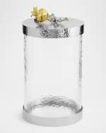 Image 1 of 3: Michael Aram Pomegranate Silver & Gold Medium Canister