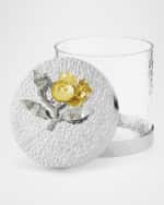 Image 2 of 3: Michael Aram Pomegranate Silver & Gold Extra Small Canister