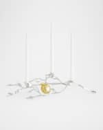 Image 4 of 6: Michael Aram Pomegranate Silver & Gold Low Candleholders