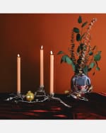 Image 5 of 6: Michael Aram Pomegranate Silver & Gold Low Candleholders