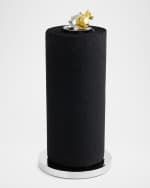 Image 2 of 5: Michael Aram Pomegranate Silver & Gold Paper Towel Holder