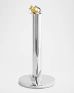 Image 3 of 5: Michael Aram Pomegranate Silver & Gold Paper Towel Holder