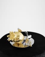 Image 5 of 5: Michael Aram Pomegranate Silver & Gold Paper Towel Holder