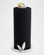 Image 1 of 5: Michael Aram Pomegranate Silver & Gold Paper Towel Holder