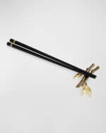 Image 2 of 5: Michael Aram Zen Garden Chopsticks & Stand Set