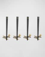 Image 3 of 5: Michael Aram Zen Garden Chopsticks & Stand Set