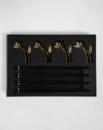 Image 4 of 5: Michael Aram Zen Garden Chopsticks & Stand Set