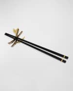 Image 1 of 5: Michael Aram Zen Garden Chopsticks & Stand Set