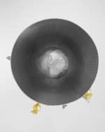 Image 5 of 7: Michael Aram Pomegranate Silver & Gold Vase with 24K Goldplate