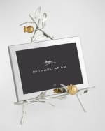 Image 4 of 6: Michael Aram Pomegranate Silver & Gold Easel Picture Frame, 5" x 7"