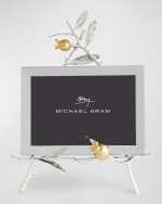 Image 1 of 6: Michael Aram Pomegranate Silver & Gold Easel Picture Frame, 5" x 7"
