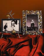 Image 5 of 6: Michael Aram Pomegranate Silver & Gold Easel Picture Frame, 5" x 7"