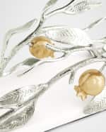 Image 5 of 5: Michael Aram Pomegranate Silver & Gold Vertical Napkin Holder