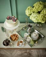 Image 2 of 7: Michael Aram Pomegranate Silver & Gold Cake Stand with 24K Goldplate