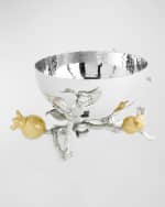 Image 1 of 6: Michael Aram Pomegranate Silver & Gold Nut Bowl