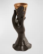 Image 3 of 4: Jonathan Adler Gilded I-Scream Bud Vase
