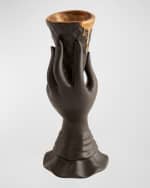 Image 4 of 4: Jonathan Adler Gilded I-Scream Bud Vase