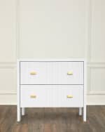 Image 1 of 5: Worlds Away Andre 2-Drawer Side Table