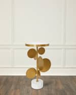 Image 1 of 4: Worlds Away Cassius Side Table