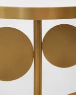 Image 4 of 4: Worlds Away Cassius Side Table
