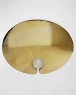 Image 4 of 5: Worlds Away Fontaine Oval Side Table