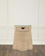 Image 2 of 4: Worlds Away Ingrid Round Side Table
