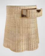 Image 4 of 4: Worlds Away Ingrid Round Side Table