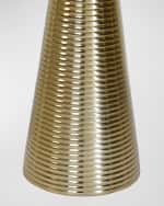 Image 3 of 5: Worlds Away Pasha Conical Coiled Side Table