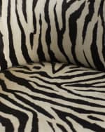 Image 6 of 6: Massoud Aviana 24" Hair on Hide Counter Stool