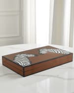 Image 3 of 3: Jonathan Adler Zebra Backgammon Set