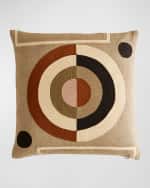 Image 1 of 3: Jonathan Adler Monterey Bullseye Pillow, 22" Square