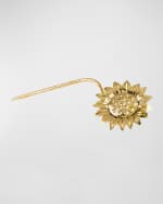 Image 4 of 4: Jonathan Adler Brass Flower Bouquet, Set of 7