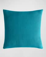 Image 3 of 3: Jonathan Adler Reflected Peacock Beaded Pillow, 20" Square
